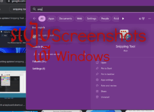 How to Take Screenshots in Windows