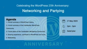 Celebrating the WordPress 20th Anniversary in Cambodia