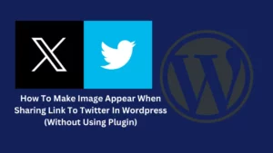How to make image appear when sharing link to Twitter in wordpress (without using plugin)