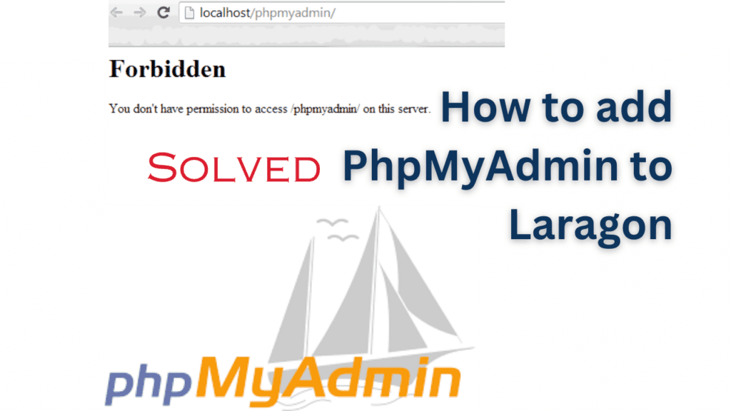 How to add PhpMyAdmin to Laragon